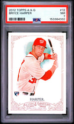 2012 Topps Allen and Ginter Bryce Harper #12 PSA 7