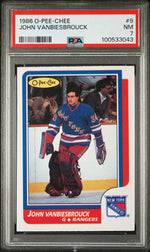 1986 O-Pee-Chee John Vanbiesbrouck #9 PSA 7