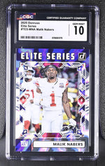 2025 Donruss #TES-MNA Malik Nabers Elite Series CGC 10