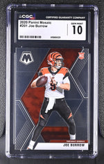 2020 Mosaic #201 Joe Burrow CGC 10