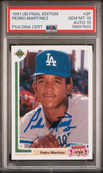 1991 Upper Deck Final Edition Pedro Martinez #2F PSA 10