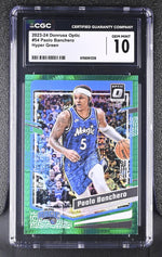 2023 Donruss Optic #54 Paolo Banchero Hyper Green CGC 10