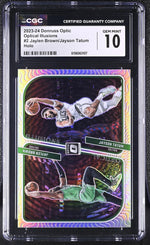 2023 Donruss Optic #2 Jaylen Brown/Jayson Tatum Optical Illusions CGC 10