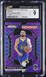 2023 Prizm #PS8 Stephen Curry Monopoly All-Stars CGC 9
