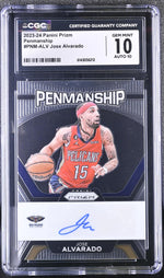 2023 Prizm #PNM-ALV Jose Alvarado Penmanship CGC 10