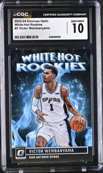 2023 Donruss Optic #2 Victor Wembanyama White-Hot Rookies CGC 10