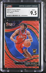 2020 Select #280 Tyrese Maxey Red Wave /199 CGC 9.5
