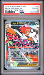 2026 Pokemon Mega Evolution Ascended Heroes Mega Attack Rare Mega Scrafty Ex #270 PSA 10