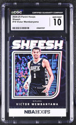 2024 Hoops #19 Victor Wembanyama Sheesh CGC 10
