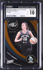 2025 #12 Sabrina Ionescu Player of the Day /199 CGC 10