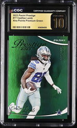 2023 Prestige #77 CeeDee Lamb Xtra Points Premium Green CGC 10