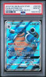 2016 Pokemon Sun and Moon Black Star Promo Premium Collection Blastoise Gx #SM189 PSA 10