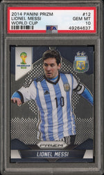 2014 Panini Prizm World Cup Lionel Messi #12 PSA 10