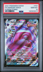 2021 Pokemon Sword and Shield Fusion Strike Gengar Vmax #157 PSA 10