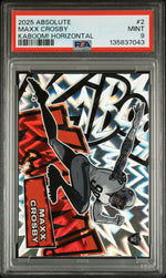 2025 Panini Absolute Kaboom! Horizontal Maxx Crosby #2 PSA 9