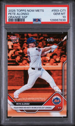 2025 Topps Now Mets Orange Ssp Pete Alonso #553-CITI PSA 10