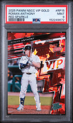 2025 Panini National Sports Collectors Convention VIP Gold Red Sparkle Roman Anthony #RP15 PSA 9