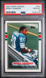 1989 Topps Traded Barry Sanders #83T PSA 10