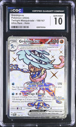 2024 #198/167 Greninja ex Twilight Masquerade CGC 10