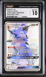 2019 Pokemon #SV67/SV94 Lycanroc GX Shiny Vault - Holo CGC 10