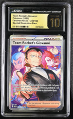 2025 #238/182 Team Rocket's Giovanni Destined Rivals CGC 10
