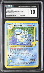 2021 Celebrations - Classic Coll. #2/102 Blastoise Base Set - Holo CGC 10