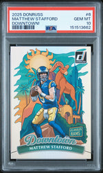 2025 Donruss Downtown Matthew Stafford #6 PSA 10