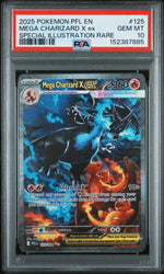 2025 Pokemon Mega Evolution Phantasmal Flames Special Illustration Rare Mega Charizard X Ex #125 PSA 10
