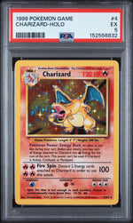 1999 Pokemon Base Set Holo Charizard #4 PSA 5