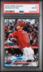 2018 Topps Holiday Snowflake Shohei Ohtani #HMW17 PSA 8