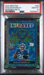 2023 Panini Spectra Infrared Meta Saquon Barkley #ISB /25 PSA 10