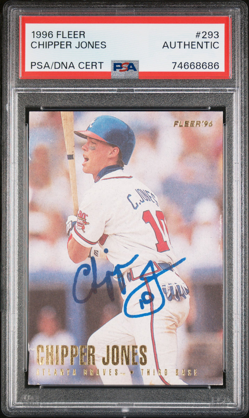 1996 Fleer Tradition Chipper Jones #293 PSA 0
