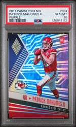 2017 Panini Phoenix Purple Patrick Mahomes II #104 /149 PSA 10