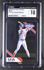 2020 Panini Stars & Stripes #72 Pete Crow-Armstrong Retail CGC 10