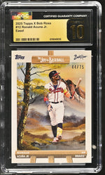 2025 Topps X Bob Ross #12 Ronald Acuna Jr. The Joy of Baseball /75 CGC 10