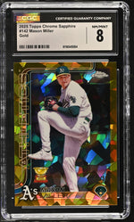 2025 Topps Chrome Sapphire #142 Mason Miller /50 CGC 8