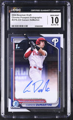 2024 Bowman Carson DeMartini Bowman Draft Chrome Prospect Autographs Auto CGC 10