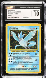 1999 Pokemon #2/62 Articuno Fossil CGC 10