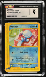 2003 Aquapolis #66/147 Wooper CGC 9