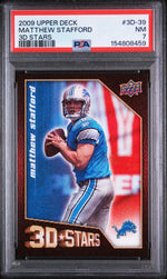 2009 Upper Deck 3d Stars Matthew Stafford #3D39 PSA 7