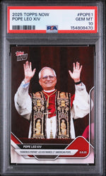 2025 Topps Now Pope Leo Xiv #POPE1 PSA 10