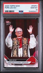 2025 Topps Now Pope Leo Xiv #POPE1 PSA 10
