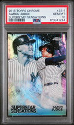 2018 Topps Chrome Superstar Sensations Aaron Judge #SS1 PSA 10