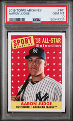 2019 Topps Archives Aaron Judge #301 PSA 10