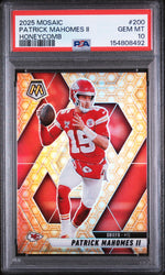2025 Panini Mosaic Honeycomb Patrick Mahomes II #200 PSA 10