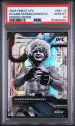 2025 Finest UFC Monochrome Khabib Nurmagomedov #MC13 /20 PSA 10