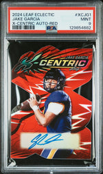 2024 Leaf Eclectic X-Centric Autographs Red Jake Garcia #XCJG1 PSA 9