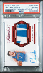 2024 Panini Flawless Horizontal Patch Auto Ruby Chet Holmgren #HPA-CHT /15 PSA 8