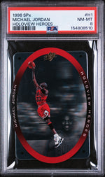 1996 Spx Holoview Heroes Michael Jordan #H1 PSA 8