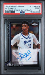 2025 Topps Chrome Rookie Autograph Ace Bailey #TCAR-AB PSA 9